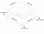 Варочная панель из закаленного стекла Simfer H60H40S416 VSK2239508 фото