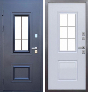 Товар Дверь MXD ТЕРМО ТИТУЛ « ТТ » стеклопакет муар коричневый RAL 8019 DIS007174