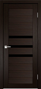 Товар Межкомнатная дверь Легенда X-6 тон Венге Остекление Лакобель черное