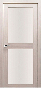 Товар Межкомнатная дверь Легенда Z-6 тон Кремовая лиственница Остекление Сатинат белое