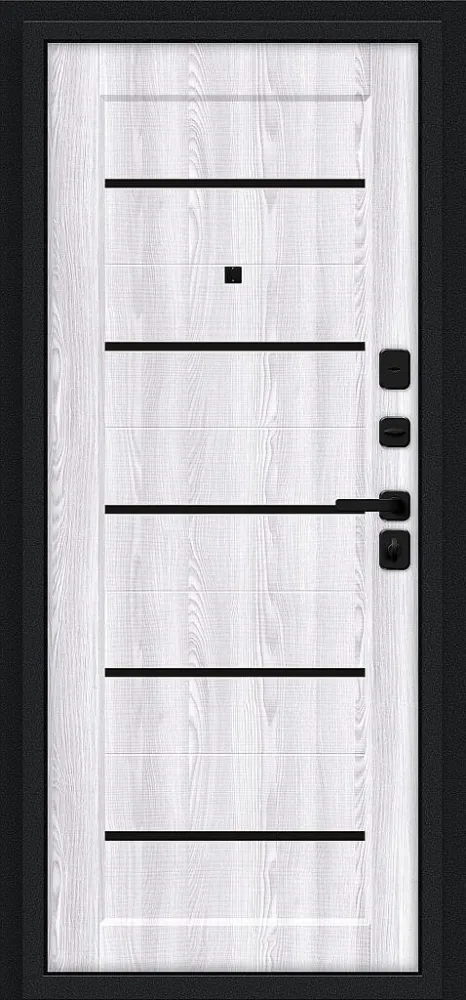 Товар Дверь Борн/SBlack Букле черное/Riviera Ice BR6184