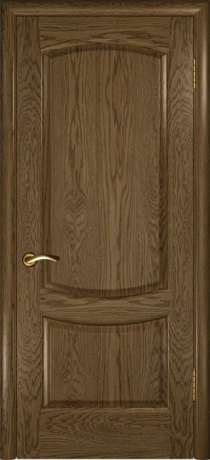 Фото Межкомнатная дверь Лаура 2 (Светлый мореный дуб, глухая, 900х2000)