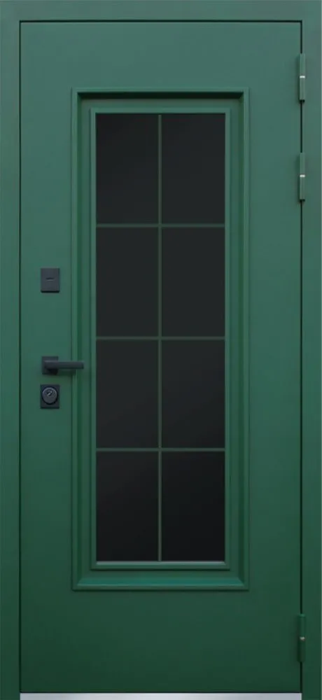 Товар Дверь Олимп с Окном и Английской Решеткой Терморазрыв 3К DIS007262